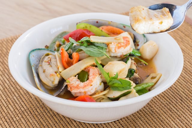 61. Scallop Or Mixed Seafood.